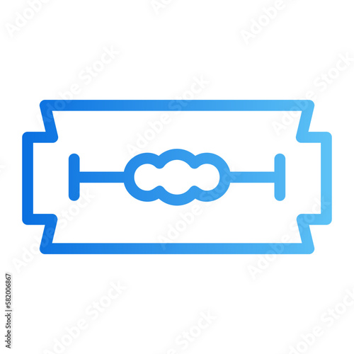 razor blade gradient icon