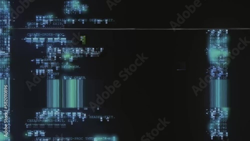 Flickering glitch when reloading data on the computer monitor.