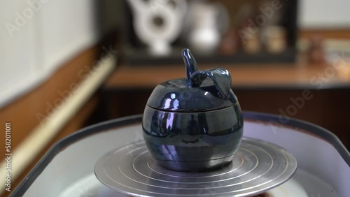 Beautiful evening blue sky at sunset with flaming bright light clouds. A warm summer evening at sunset. Bright sunset.