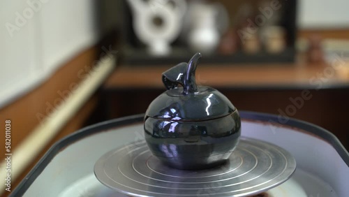 Beautiful evening blue sky at sunset with flaming bright light clouds. A warm summer evening at sunset. Bright sunset.