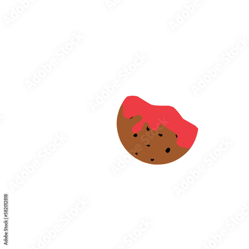 Bitten chocolate chip cookie