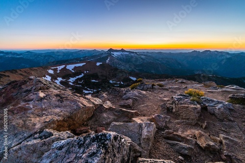 Twilight Over Mountain Ridge