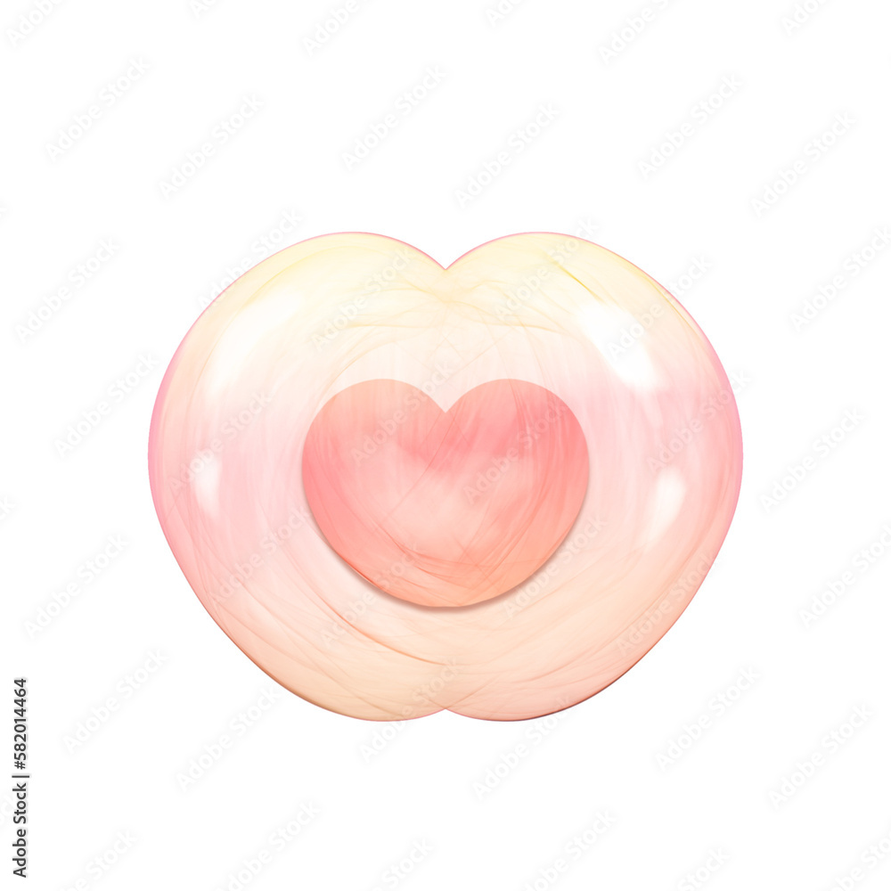Cute peach candy stationary sticker oil painting
