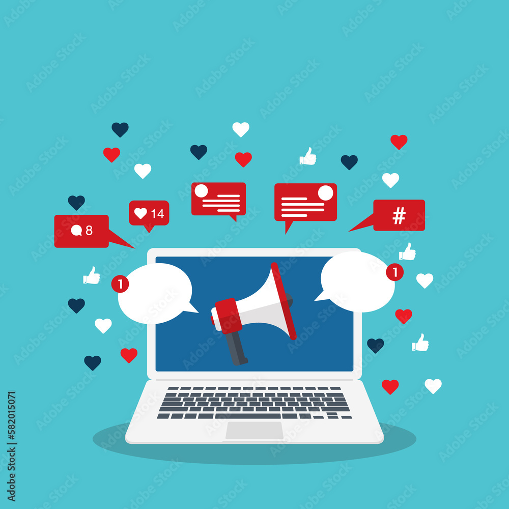Obraz premium Social Media Marketing