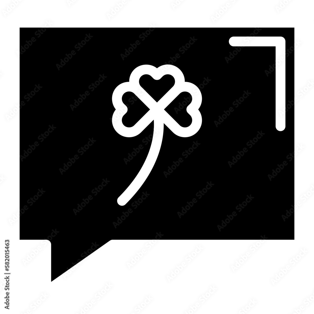 Obraz premium clover glyph 