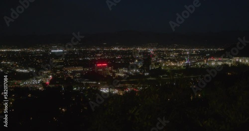 Burbank at night