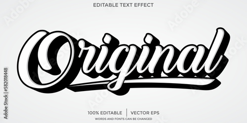 editable original vector text effect with modern style design photo