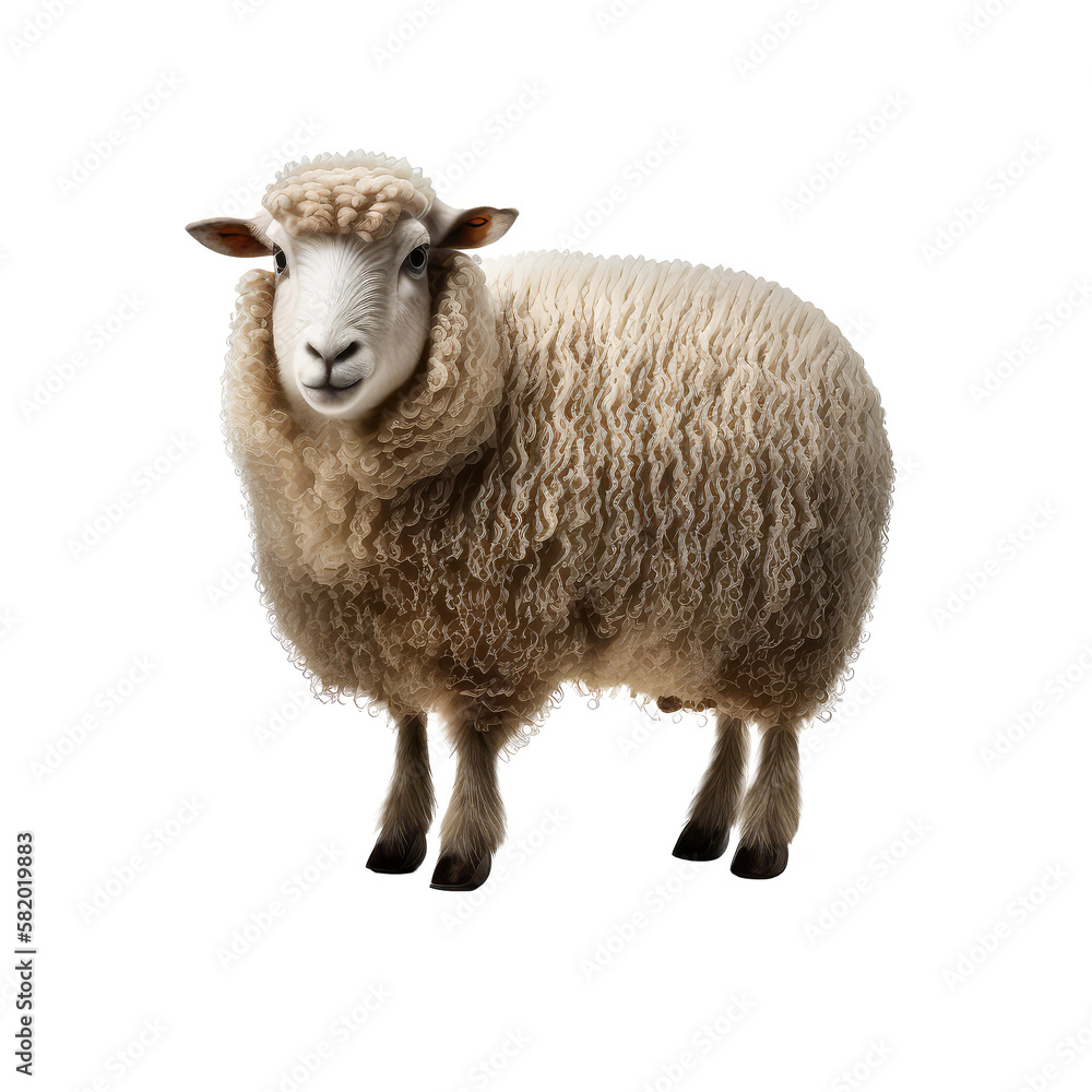 sheep isolated on white sheep isolated on white