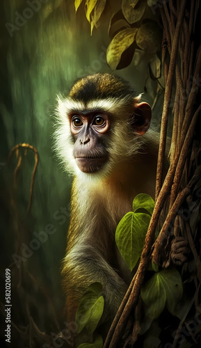 monkey. Generative AI