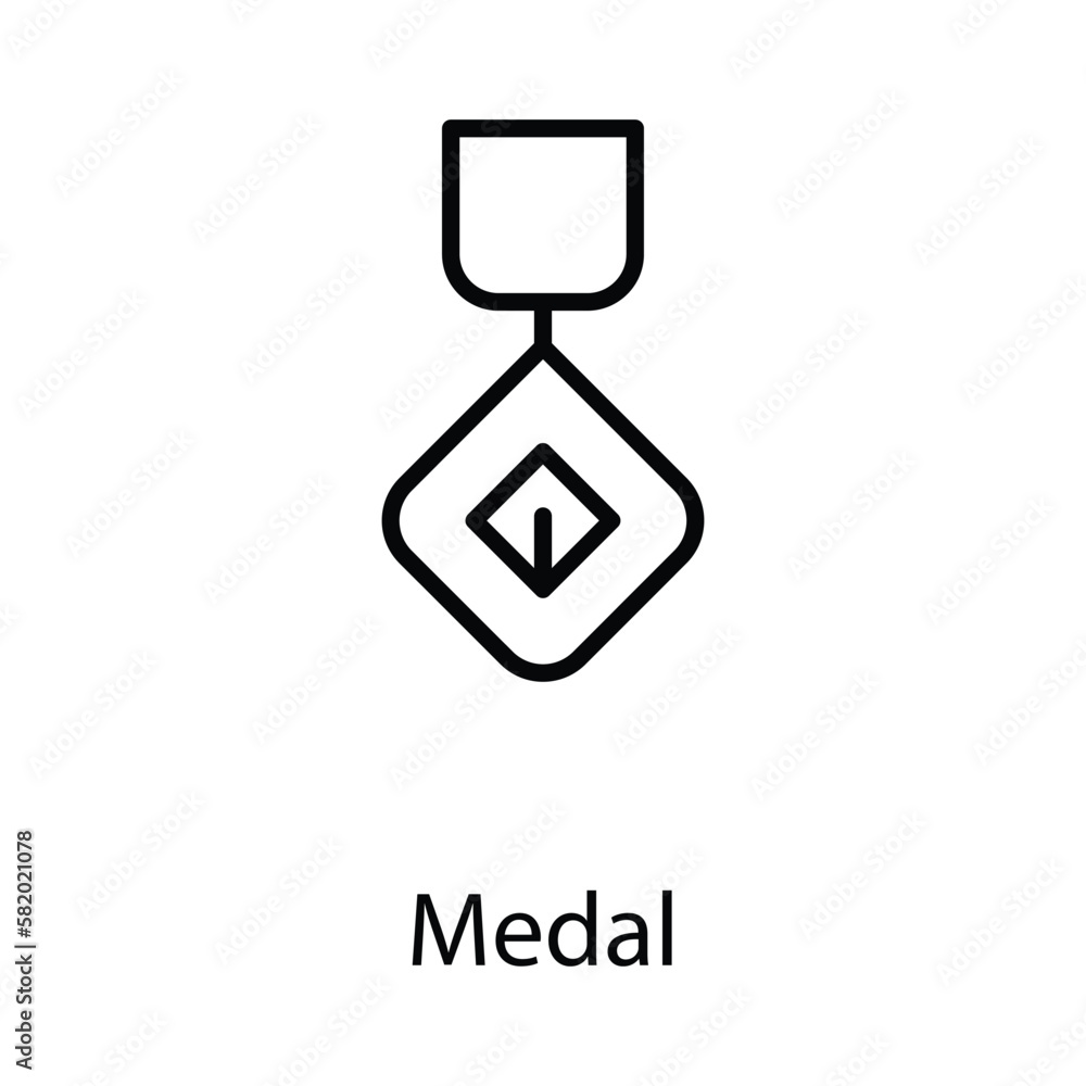 Medal icon design stock illustration Medal icon design stock illustration