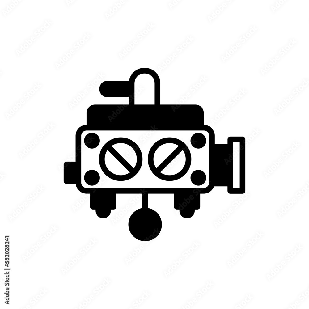 Fotografie Carburetor icon in vector. illustration