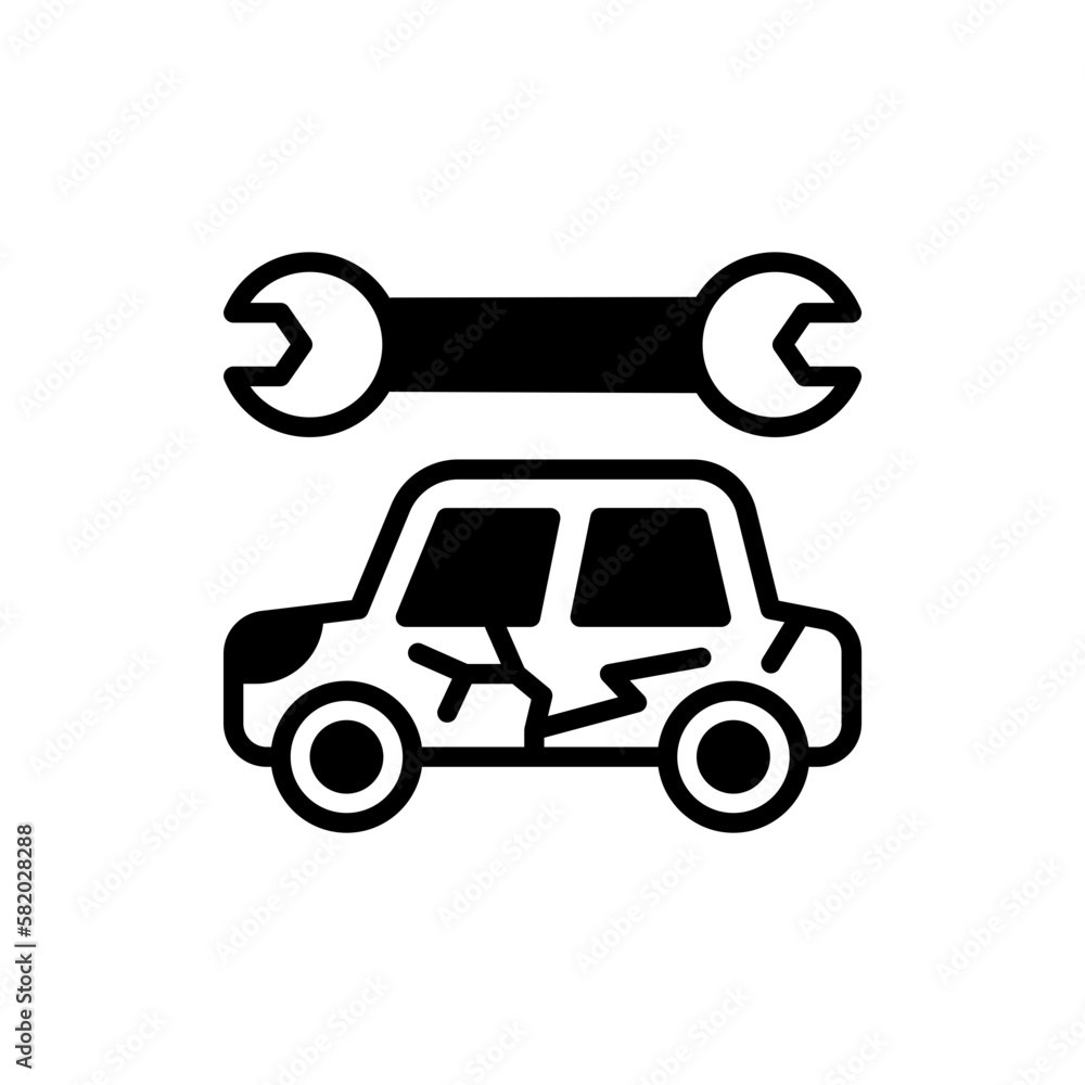 Body Paint Repair icon in vector. illustration Body Paint Repair icon in vector. illustration
