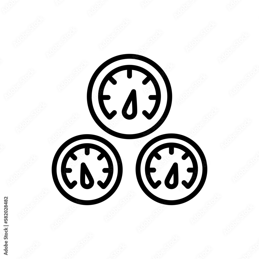 Speedometer icon in vector. illustration Speedometer icon in vector. illustration
