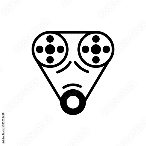 Car Timing Chain icon in vector. illustration