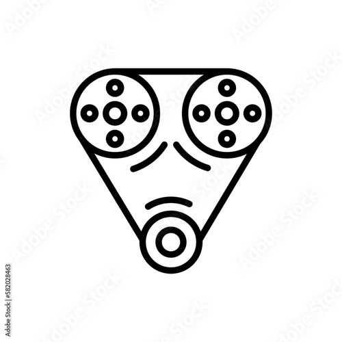 Car Timing Chain icon in vector. illustration