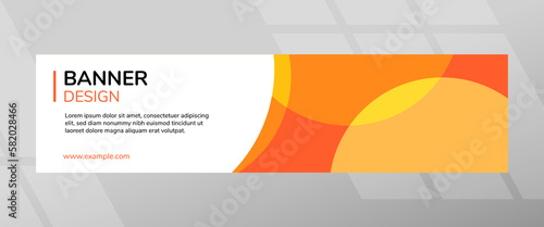 Simple Orange Ads Banner Design