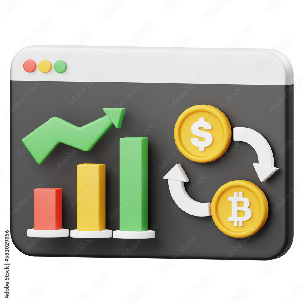 Exchange Rate 3D Icon Exchange Rate 3D Icon