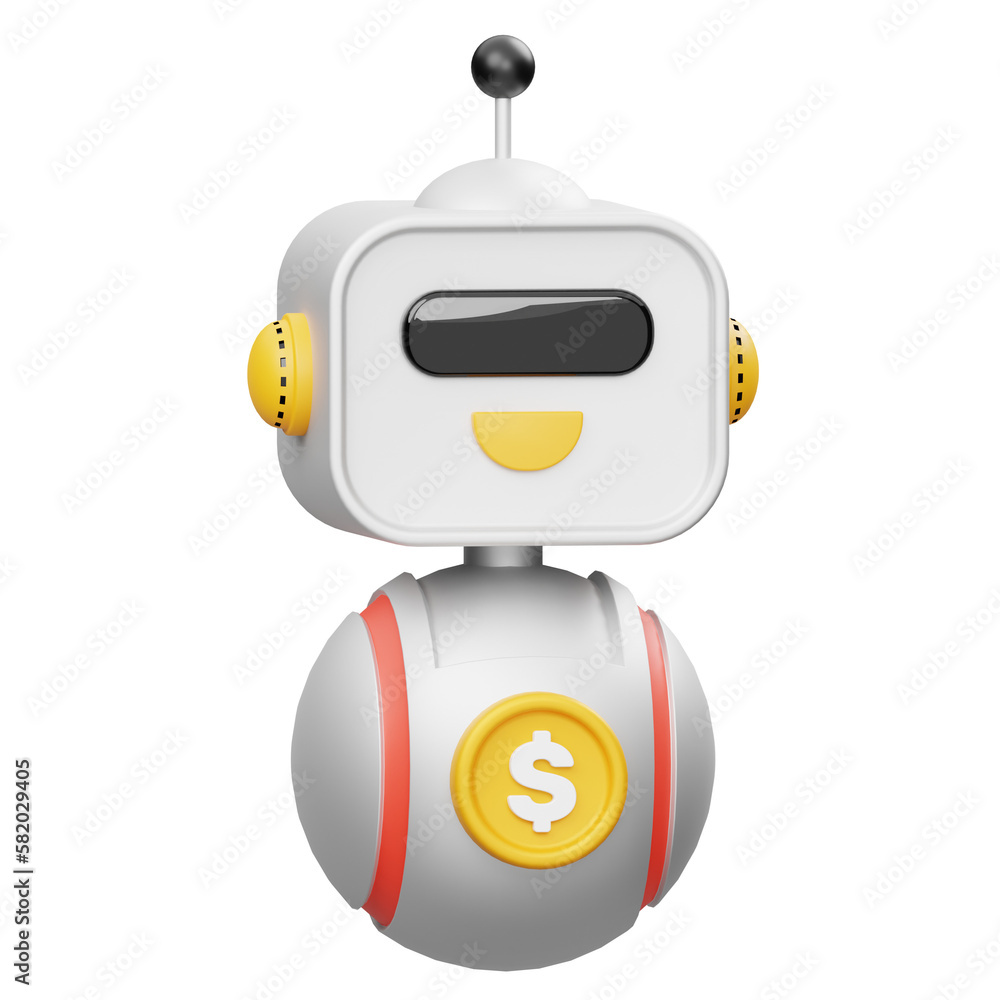 Robot Trading2 3D Icon Robot Trading2 3D Icon