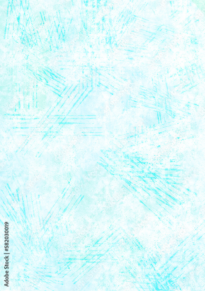 水彩の水色かすれ