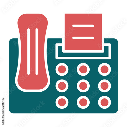 Vector Design Fax Icon Style