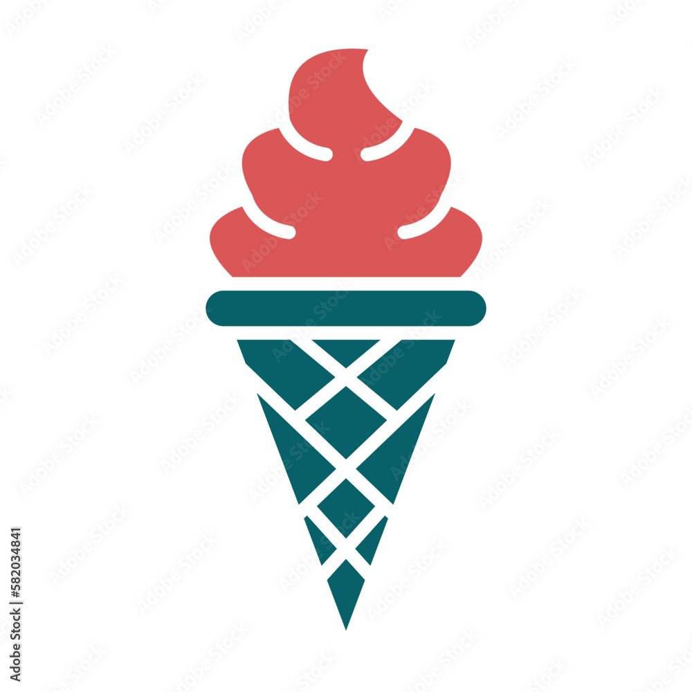 Vector Design Ice Cream Icon Style