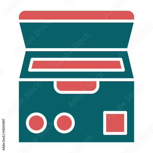Vector Design Deep Freezer Icon Style