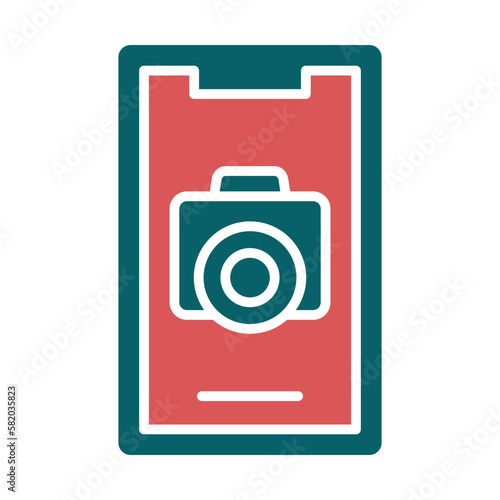 Vector Design Mobile Camera Icon Style