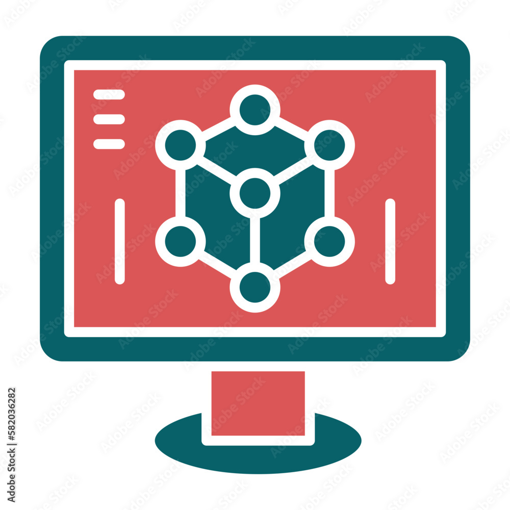 Vector Design 3d Modeling Icon Style Vector Design 3d Modeling Icon Style