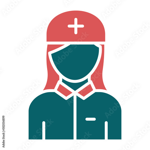 Vector Design Nurse Icon Style
