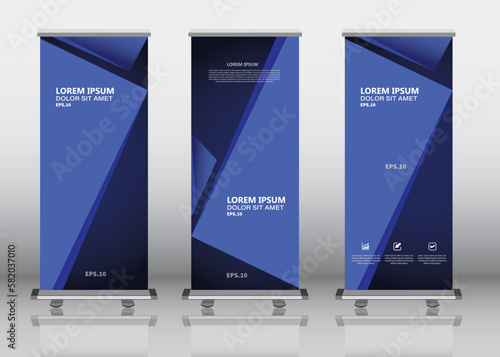 Roll up banner stand template design