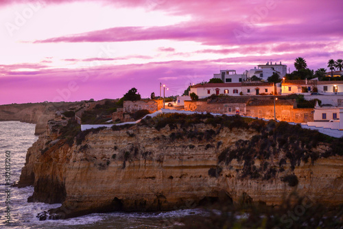 Sonnenuntergang in Carvoeiro, Lagoa (Algarve, Portugal)