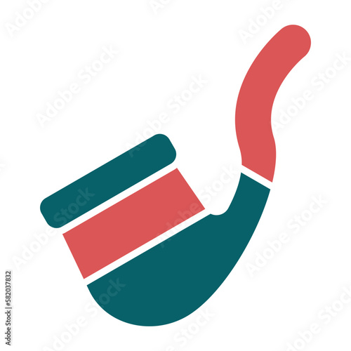 Vector Design Smoking Pipe Icon Style