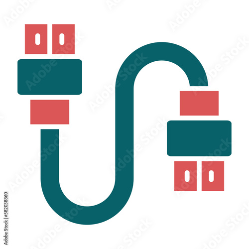 Vector Design Hdmi Cable Icon Style