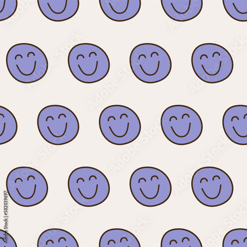 Smiling flower, abstract personage, mascot design, funny face, cute icon.