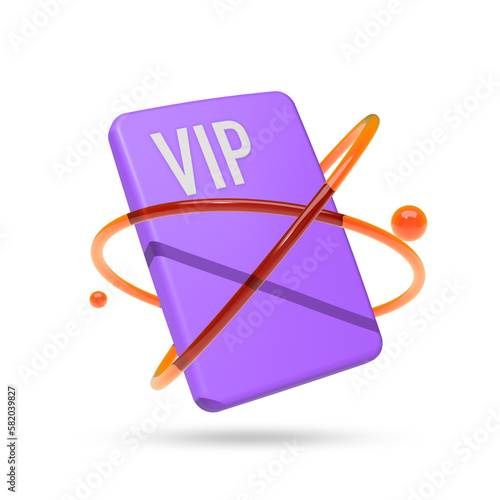 Purple VIP cards surround the light