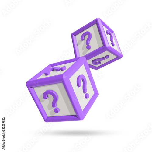 Blind box icon for 3D rendering