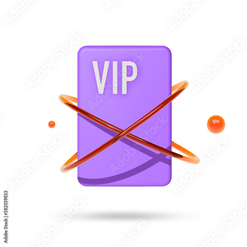 Purple VIP cards surround the light