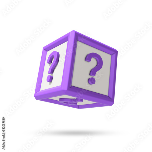 Blind box icon for 3D rendering
