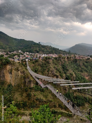 Bridge Connecting Mountains