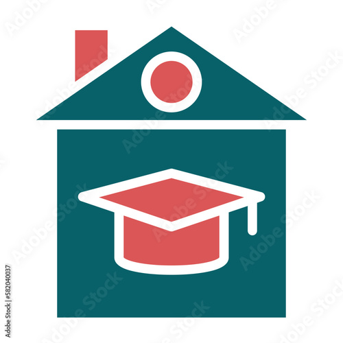 Vector Design Homeschooling Icon Style