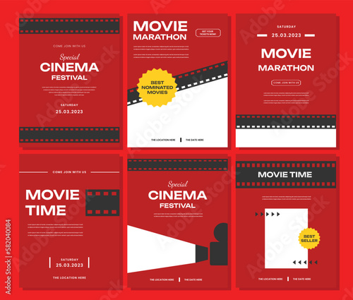 Movie Night Event Flyer Layout
