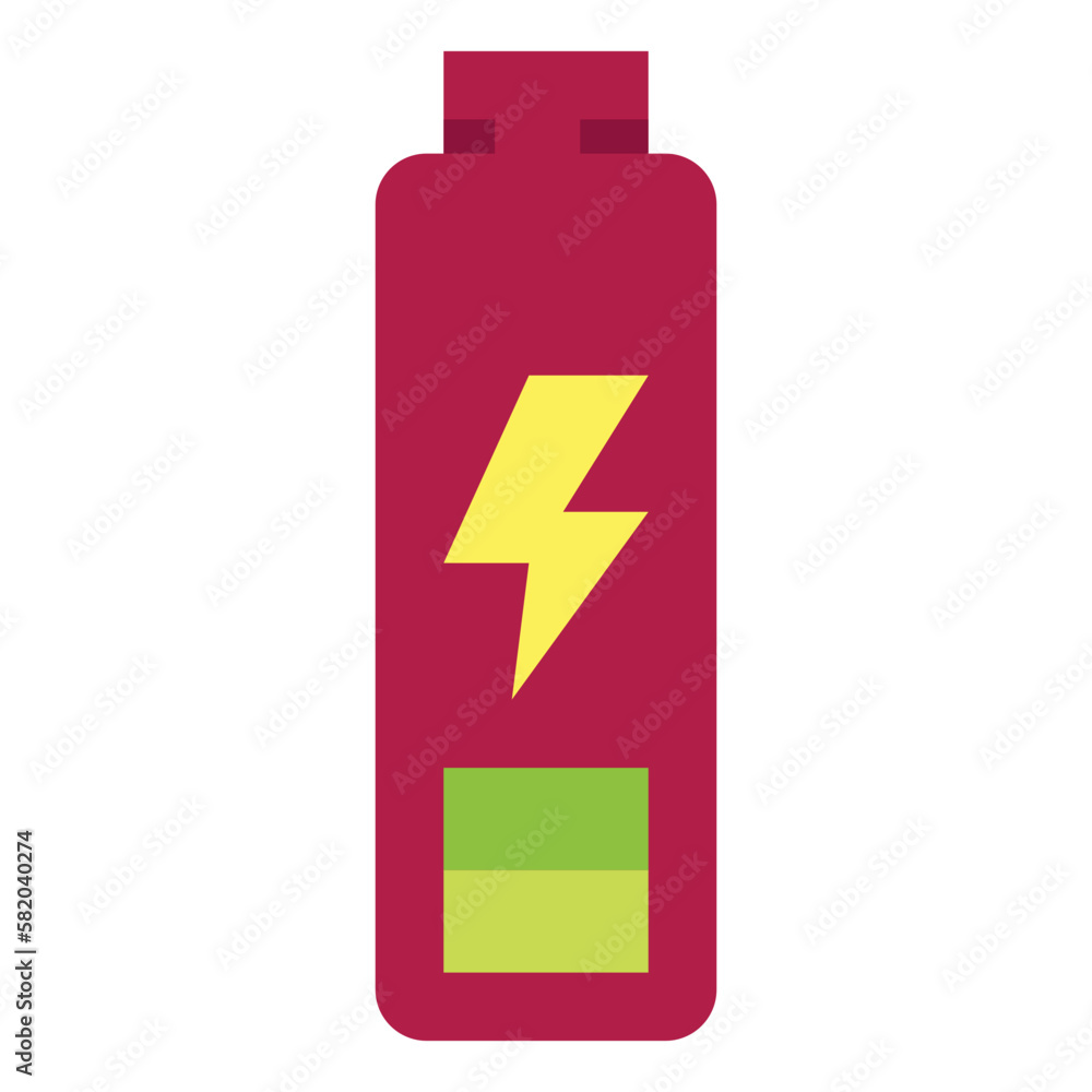 low battery flat icon style low battery flat icon style