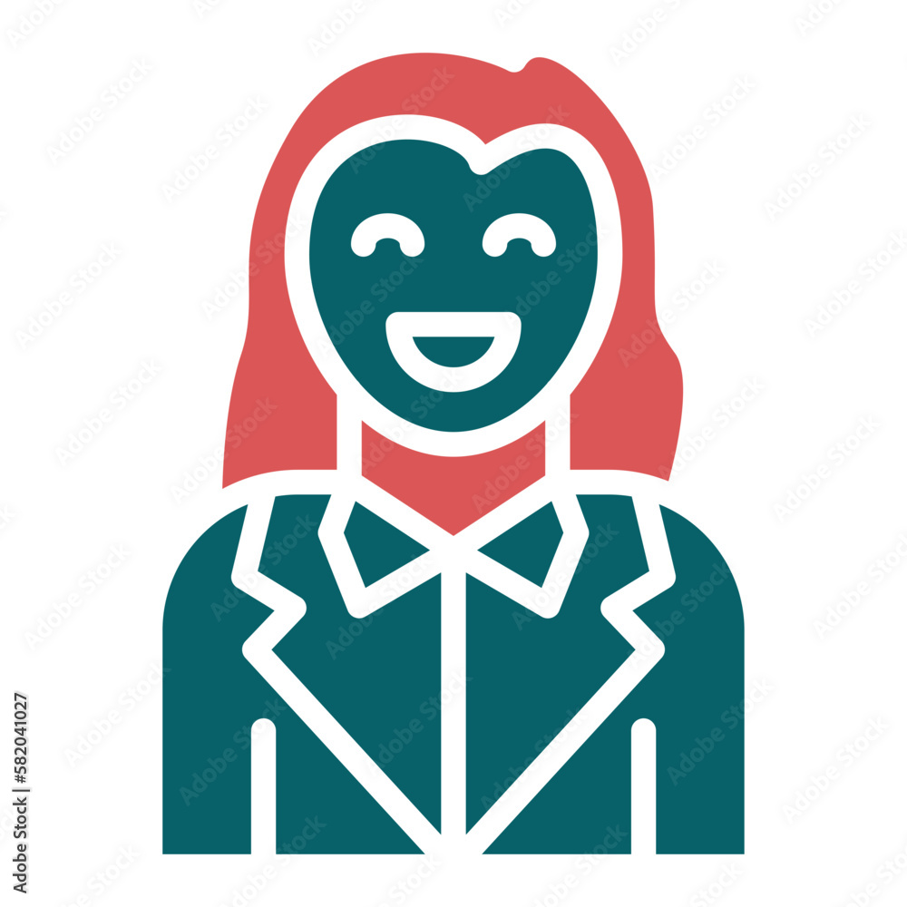 Vector Design Smiling Women Icon Style Vector Design Smiling Women Icon Style