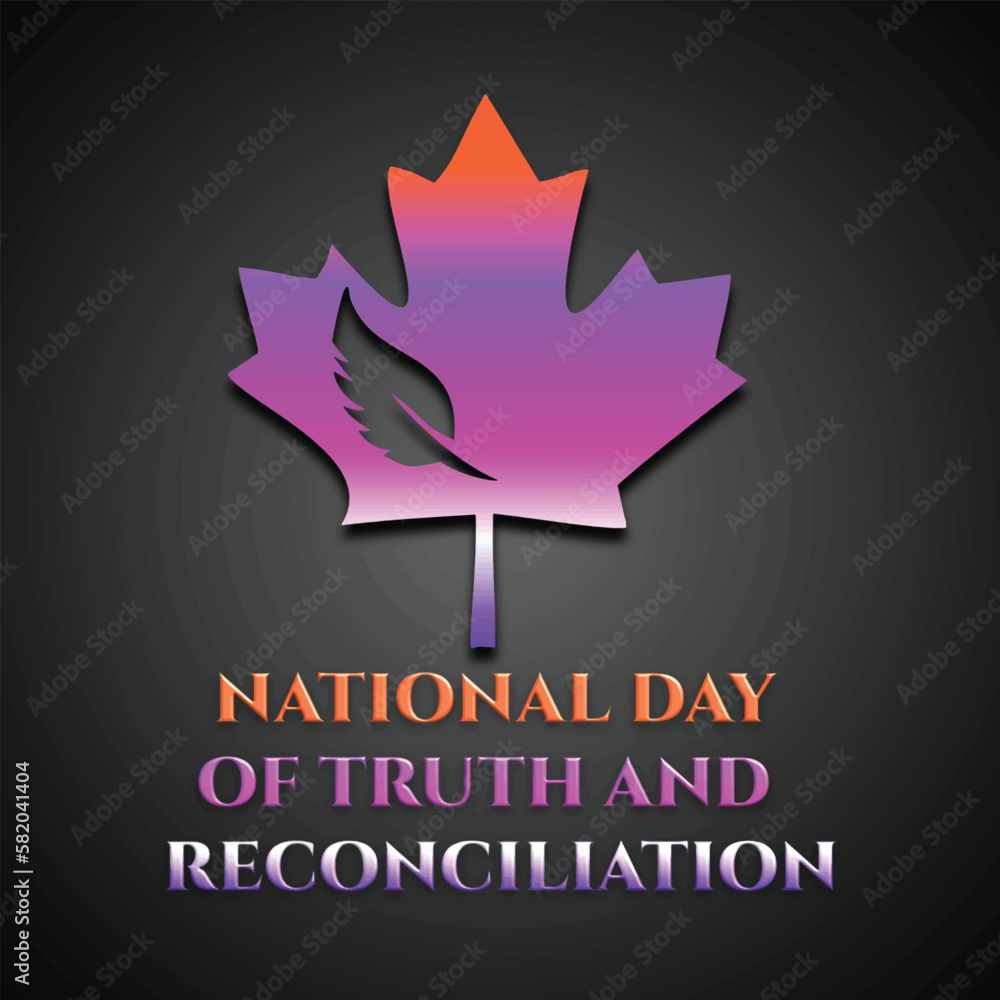 national day of truth and reconciliation modern creative banner, design concept, social media