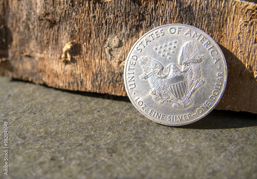 Silbermünze / Silber-Unze / Edelmetall / Anlagesilber (1 Oz American Silver Eagle - Fine Silver) photo