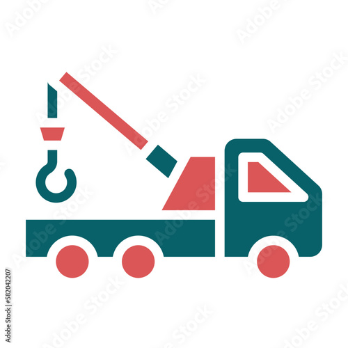 Vector Design Tow Truck Icon Style