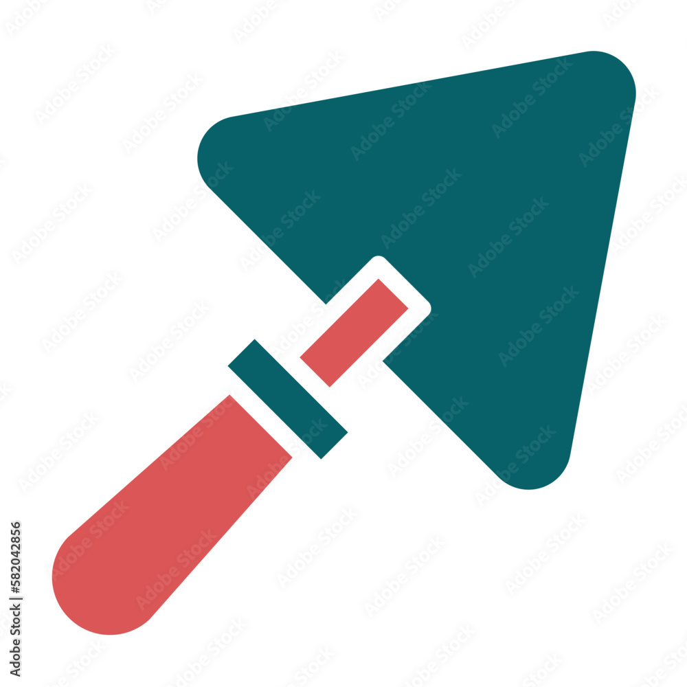 Vector Design Plastering Trowel Icon Style Vector Design Plastering Trowel Icon Style