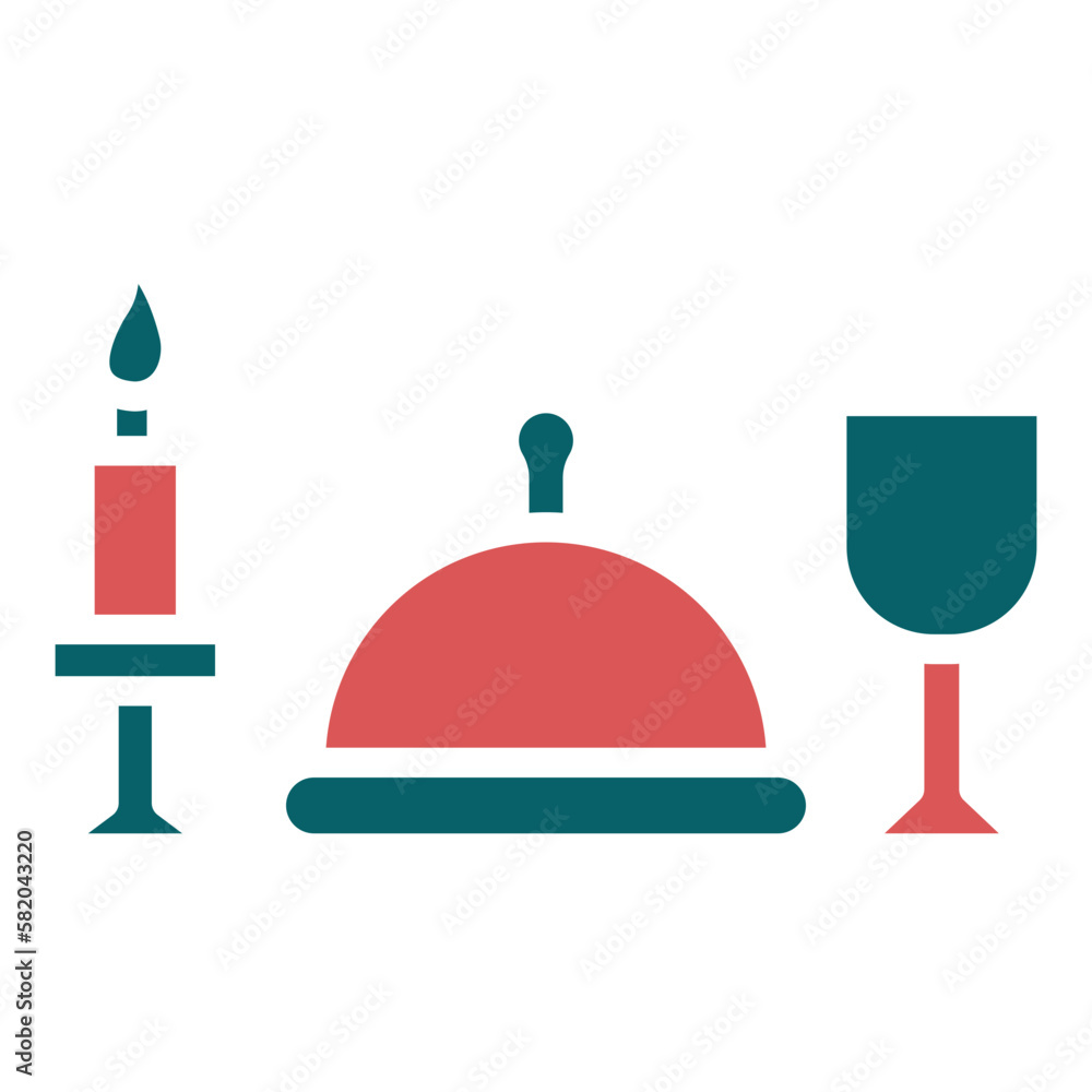 Obraz premium Vector Design Dinner Icon Style