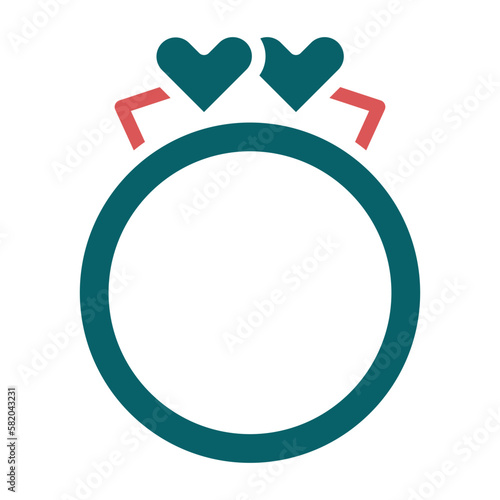 Vector Design Wedding Rings Icon Style