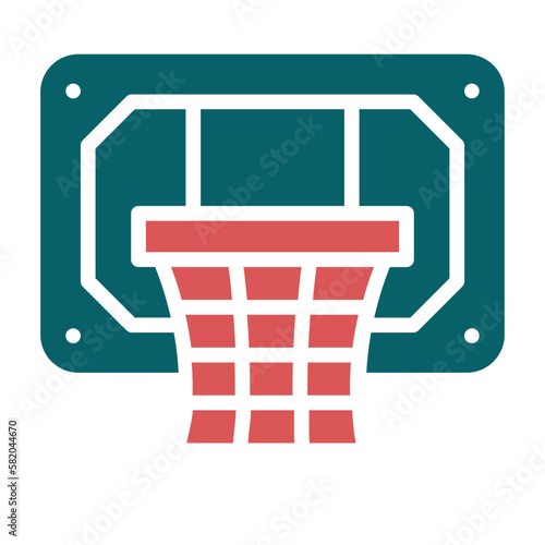 Vector Design Basketball Hoop Icon Style